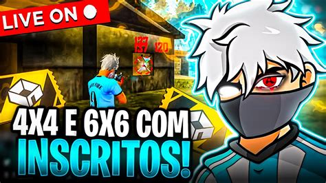 🔥 Live Ff 🔥 Free Fire Ao Vivo 🔥 6x6 4x4 Com Inscritos 🔥 Sala Personalizada 🔥 20k Youtube