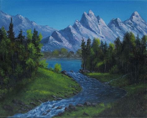 Mountain Stream Forrest Girrard Paintings And Prints Landscapes