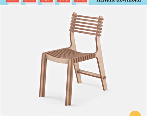 Parametric Chair Design Dxf File Cnc Cut Plywood Chair Custom