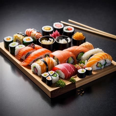 Premium AI Image | The japans famous food SUSHI