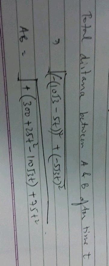 Two Particle A And B Are Located In X Y Plane At Points And