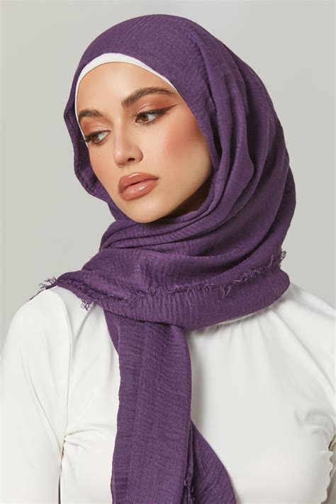 Everyday Cotton Crinkle Hijab Joy Instant Hijab Crinkles Face Hair