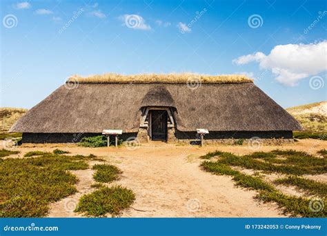 A Reconstructed Iron Age Loom In A Round House Located At Castell ...