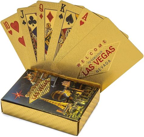 Welcome To Fabulous Las Vegas Nevada 24k Gold Foil Plated Waterproof