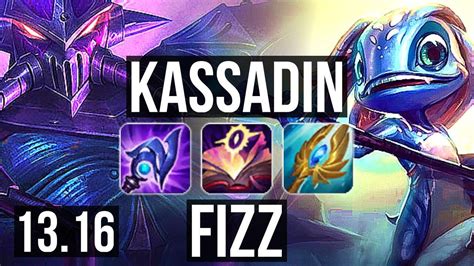 KASSADIN Vs FIZZ MID 10 Solo Kills Rank 5 Kassadin Legendary 20