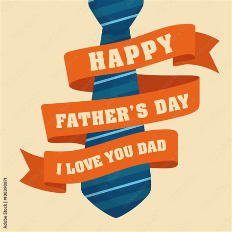 Illustration Of Happy Fathers Day Stock Vector Adobe Stock