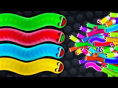 Slither Io The War Of Two Snake Armies Epic Slitherio Gameplay