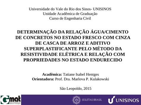 PDF AVALIAÇÃO DA RELAÇÃO ENTRE RESISTIVIDADE ELÉTRICA E AS