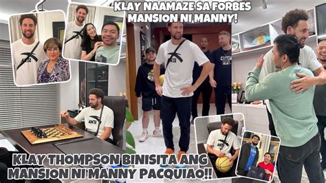 Klay Thompson Binisita Ang Forbes Mansion Ni Manny Pacquiao Naamaze Ito