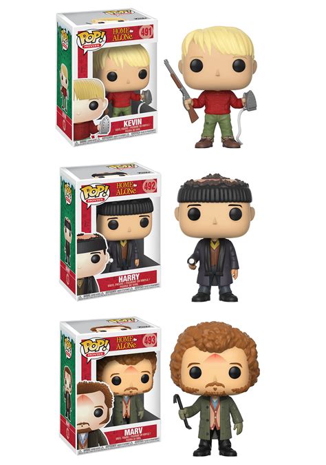 Funko POP! Movies Home Alone Collectors Set; Kevin, Harry, Marv ...