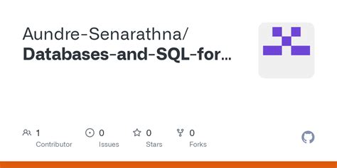 GitHub Aundre Senarathna Databases And SQL For Data Science With Python