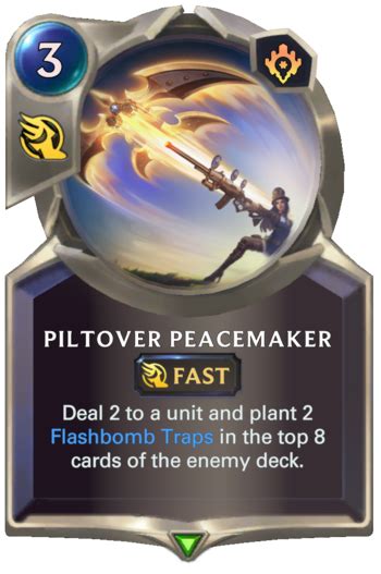 Piltover Peacemaker Legends Of Runeterra Card Runeterrafire