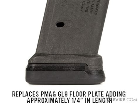 Magpul GLOCK GL L Plate For PMAG GL9 Magazines Color Black 3 Pack