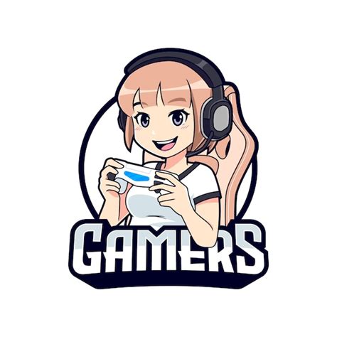 Gamer Girl Cartoon