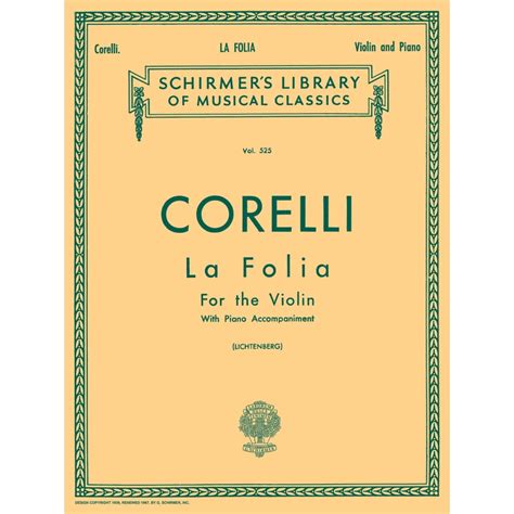 Corelli Arcangelo La Folia Variations