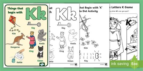 Things That Begin With K Worksheets Pack Twinkl Twinkl