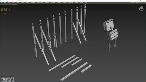 Transformer and Power Line - 3D Model by Abandoned World