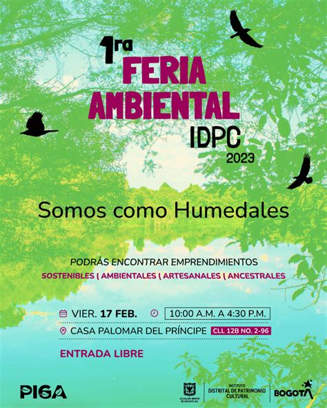 Este Viernes La Primera Feria Ambiental De Patrimonio Cultural Bogota