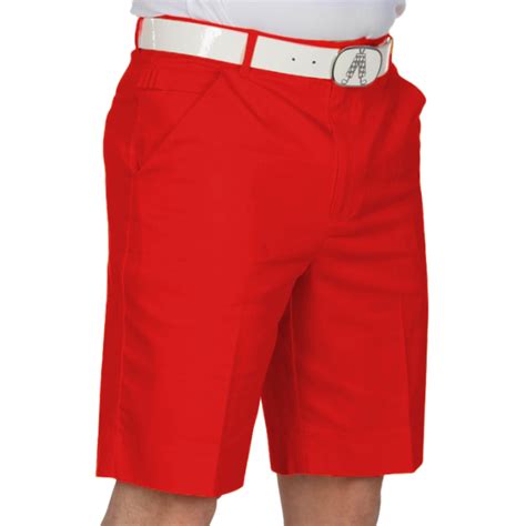 Reddy Golf Shorts - Bright Red Mens Golf Shorts by Royal & Awesome