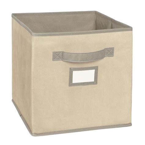 Closetmaid 11 In D X 11 In H X 11 In W Tan Fabric Cube Storage Bin