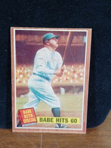 Topps Babe Ruth Special Babe Hits Ebay