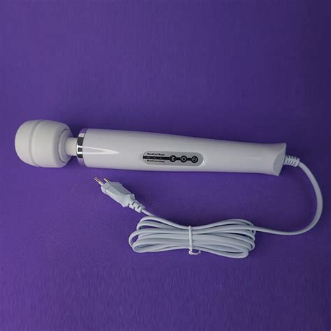 Vibrador E Massageador Varinha MÁgica ElÉtrica Branco 10 VibraÇÕes