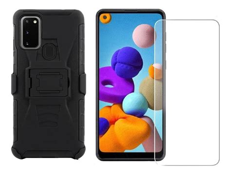 2 Micas 1 Funda Uso Rudo 1 Clip Samsung Galaxy A21s Mercado Libre