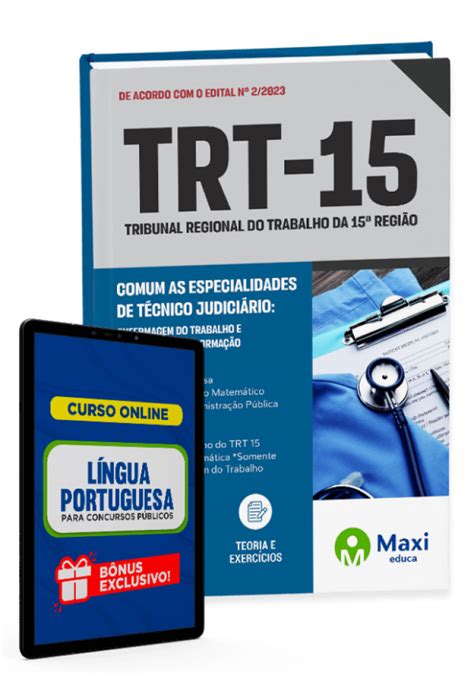 Apostila TRT 15 2023 Comum as especialidades de Técnico Judiciário