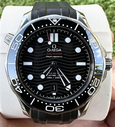 Omega Seamaster Diver M Mm Black Wave Steel Complete