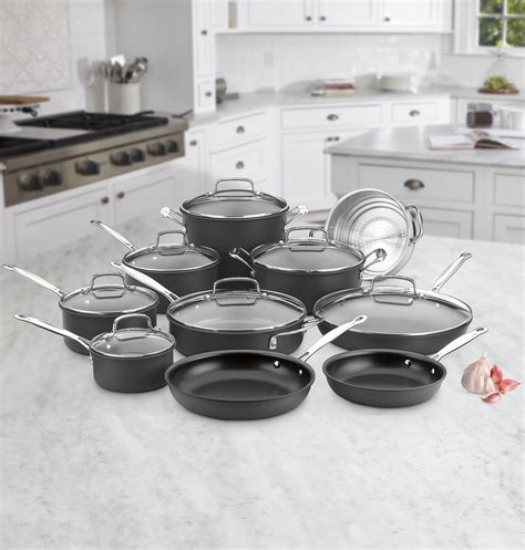 Cuisinart Chef S Classic 17 Piece Non Stick Hard Anodized Cookware Set