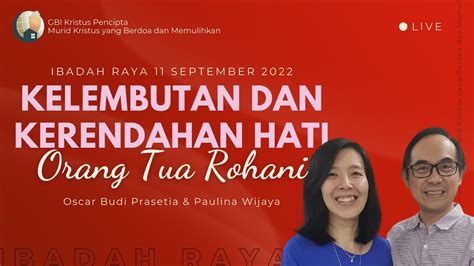 Ibadah Raya Live Stream Gbi Kristus Pencipta September