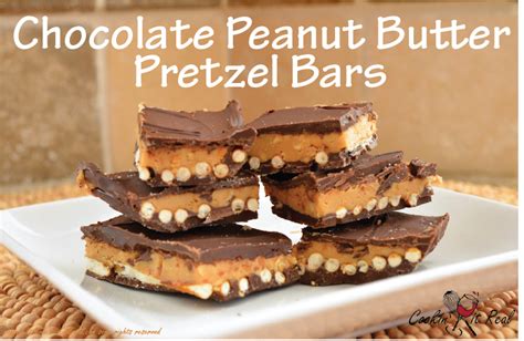 No Bake Chocolate Peanut Butter Pretzel Bars Cookin It Real