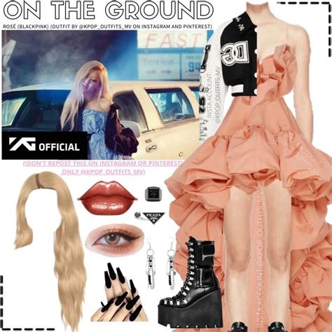 ROSÉ (BLACKPINK) - ON THE GROUND MV_INSPIRED OUTFIT 4 (@KPOP_OUTFITS_MV ON INSTAGRAM) | Kpop ...