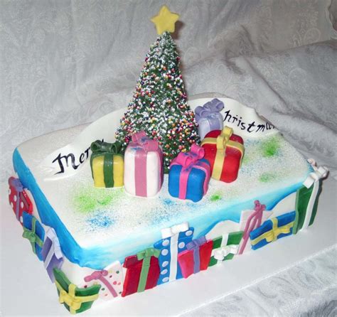 Christmas Sheet Cake - CakeCentral.com