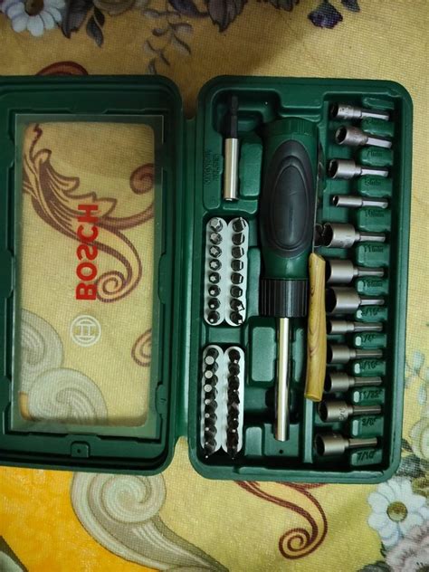 Bosch Pcs Ratchet Screwdriver Set Hand Tool Kit Nutsetter Set