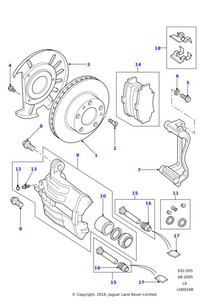 SDB000080 Land Rover Disc Brake Jaguar Land Rover Classic Parts