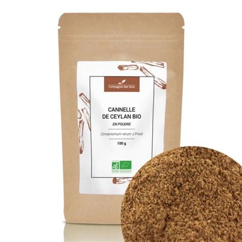 Cannelle de Ceylan BIO En poudre 100g Épice certifiée BIO