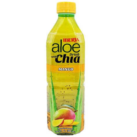 Iberia Aloe Vera Drink With Aloe Pulp And Chia Seeds Mango Fl Oz