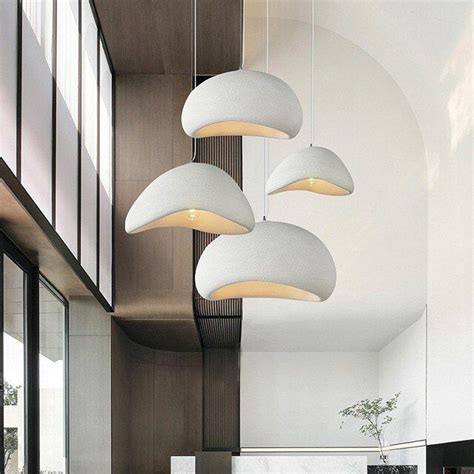 Japanese Wabi Sabi Chandelier Modern Minimalist Dining Room Living Room