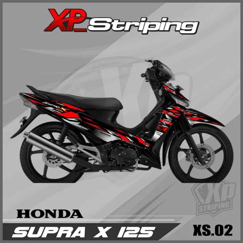 Stiker Striping Lis Supra X Sticker Striping Variasi Motor Supra