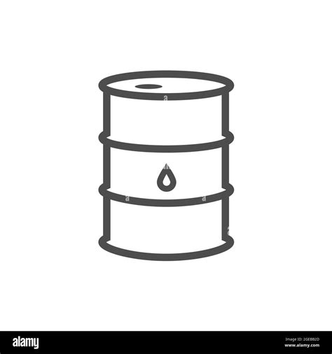 Oil Barrel Simple Icon Ecology Pollution Toxic Chemicals Gas Petrolium