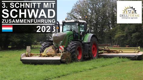 3 Schnitt mähen Fendt 936 Vario Claas Disco Schmetterling