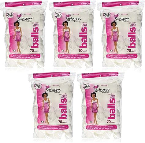 Amazon Swisspers Cotton Balls Jumbo Plus Size 70 Count Beauty