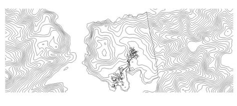 Contour Mapping Detail Of An Area 2d View Layout CAD Blocks In Autocad