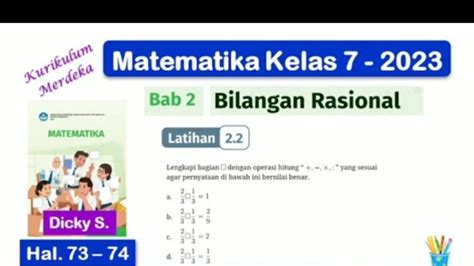 Soal Kunci Jawaban Matematika Kelas Smp Mts Kurikulum Merdeka