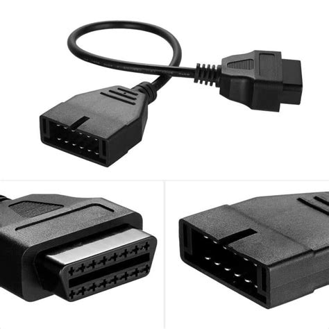 Câble Adaptateur De Convertisseur OBD2 12 Broches 1 à 16 Broches