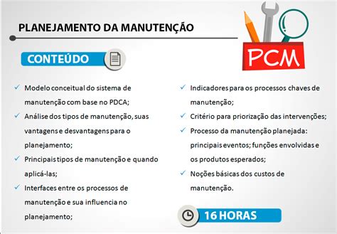 RHS Treinamentos PLANEJAMENTO DA MANUTENÇÃO