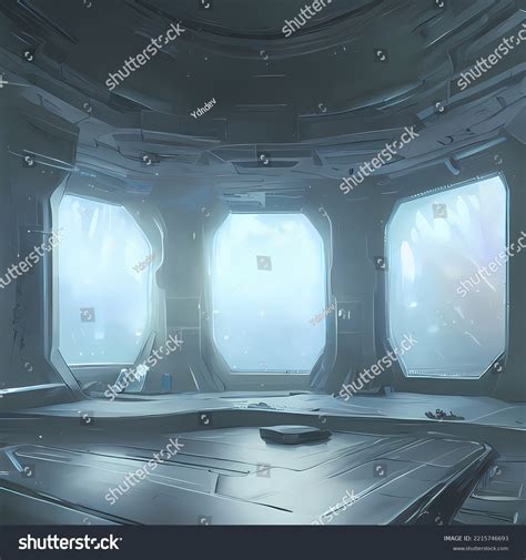 Sci Fi Interior Concept Art Stock Illustration 2215746693 | Shutterstock