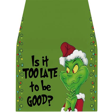 Grinch Christmas Decorations Grinchmas Table Runner Merry Christmas Whoville Winter Holiday