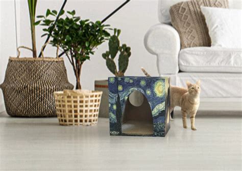 Cat Box Classics - Cardboard Cat House with Scratcher Collection